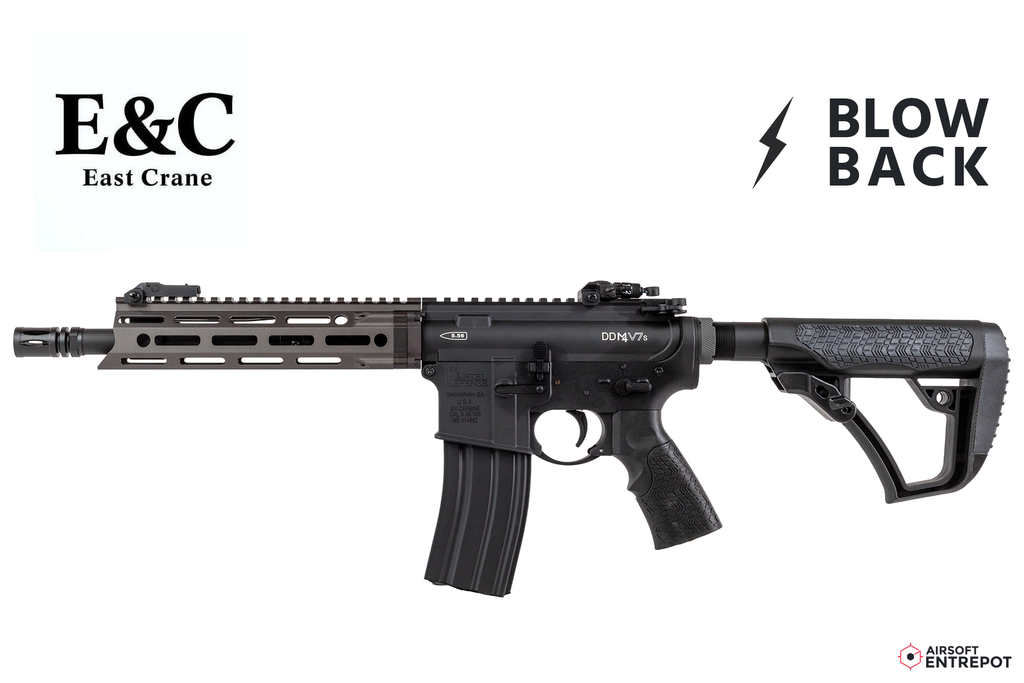 E&C Daniel Defense M4 V7s 9" Blowback AEG (Noir / Gris)