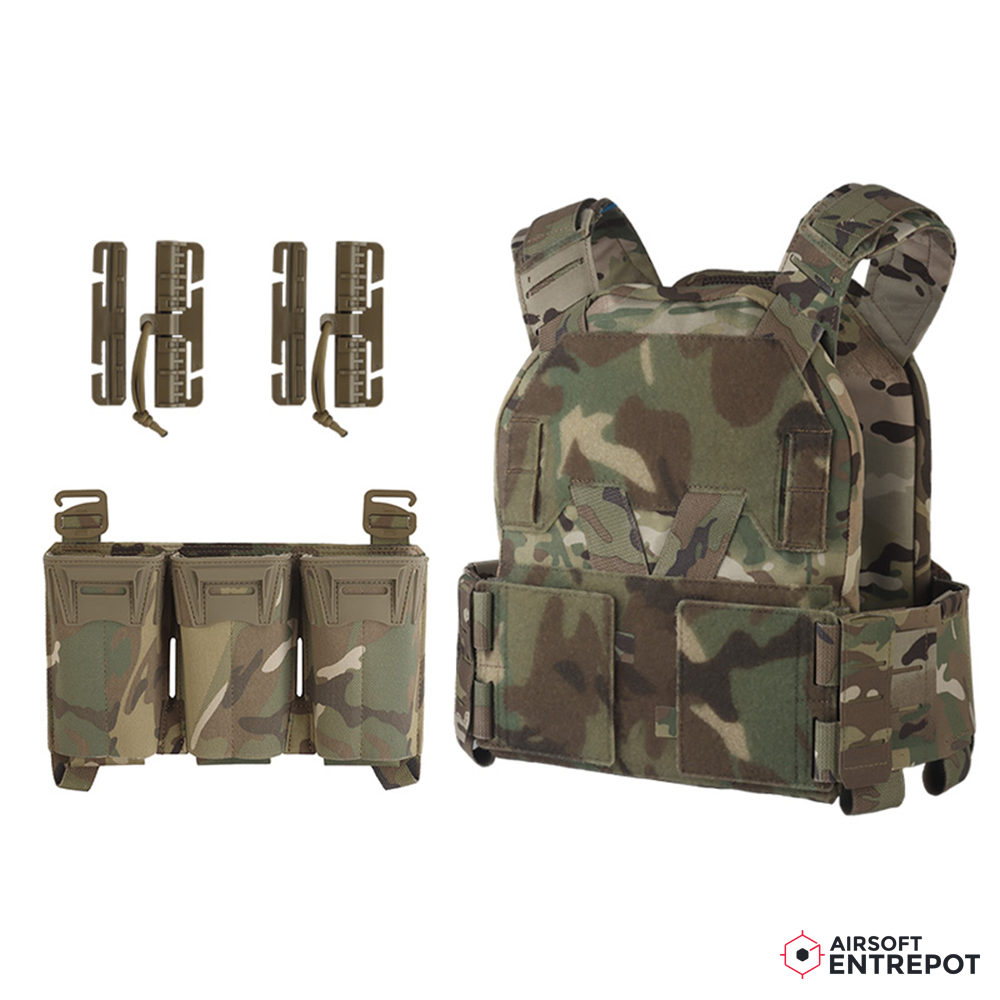Wosport Porte Plaques Minimaliste KZ (Multicam)
