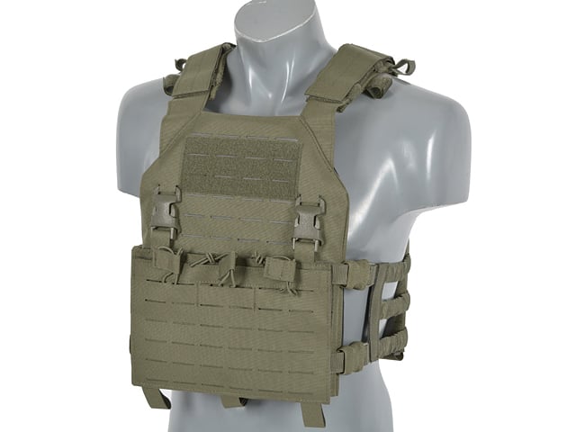 8Fields Porte-Plaques Assault Buckle Up Avec Poche AR15/AK (Ranger Green)