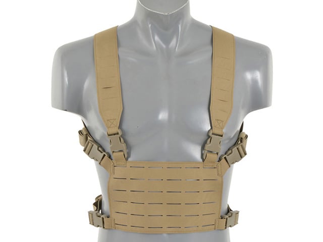 8Fields Chest Rig Laser Cut Léger (Tan)