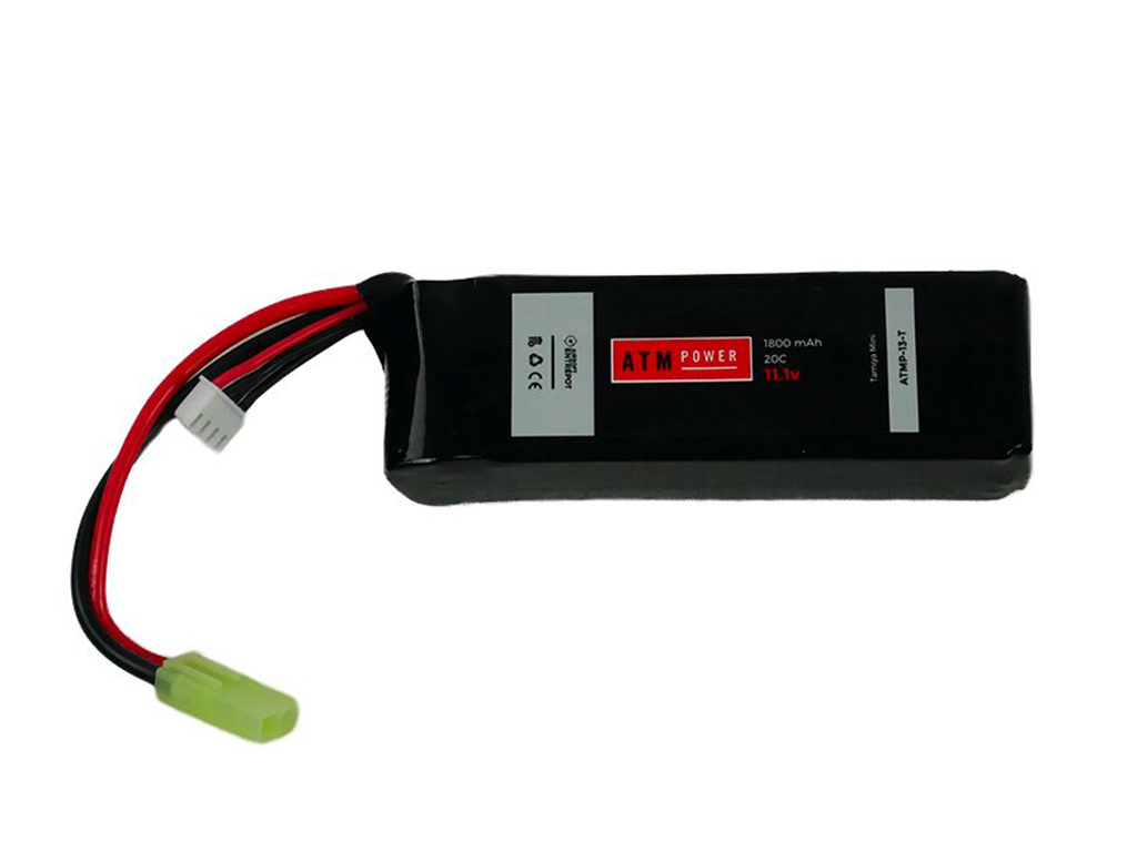 ATM Power Batterie LiPo 11,1V 1800mAh 20C Mini Pack (Tamiya Mini)