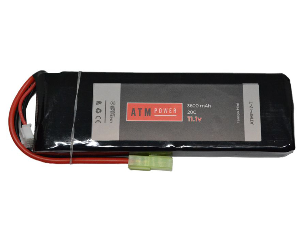 ATM Power Batterie LiPo 11,1V 3600mAh 20C Pack Large (Tamiya Mini)