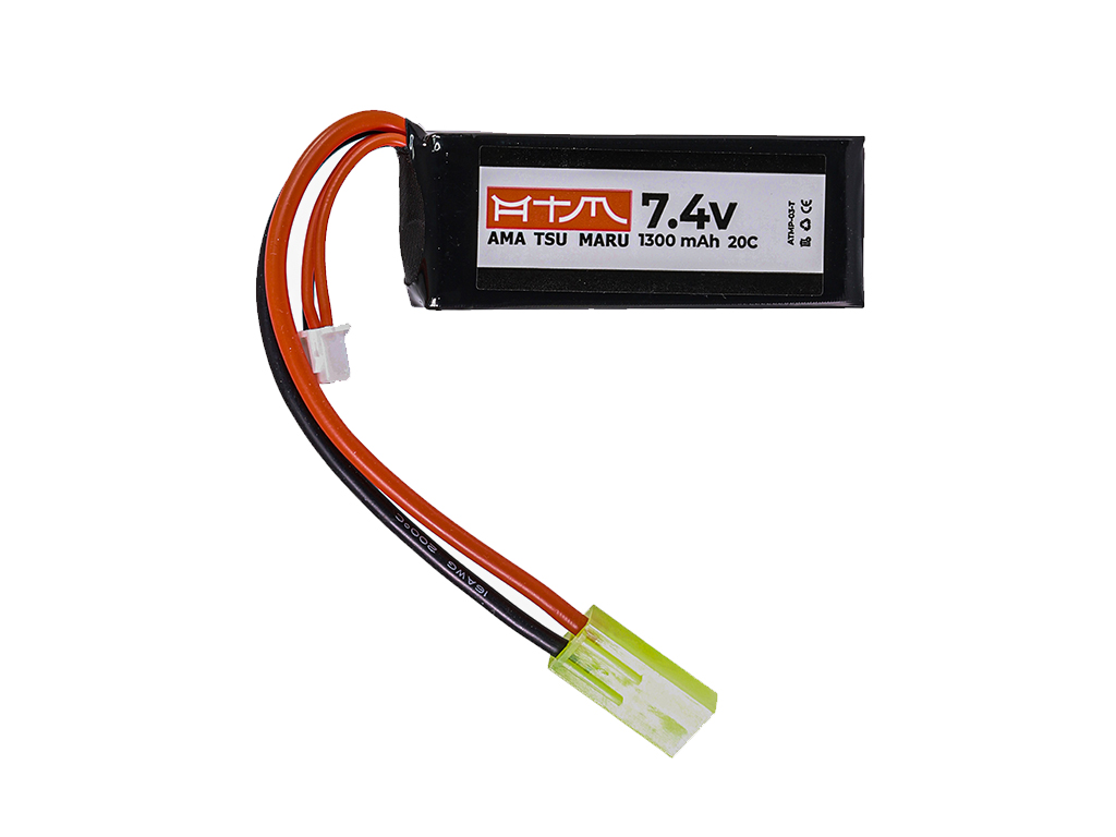 ATM Power Batterie LiPo 7,4V 1300mAh 20C Micro Pack (Tamiya Mini)