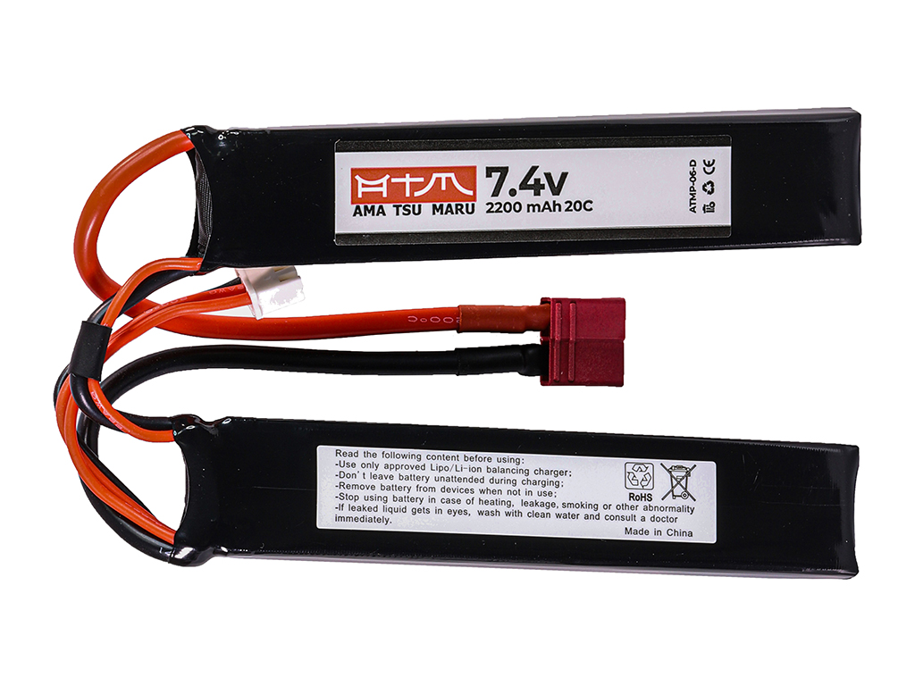 ATM Power Batterie LiPo 7,4V 2200mAh 20C Sopmod (Tamiya Mini)