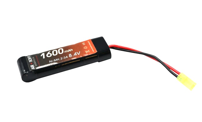 Airsoft Entrepot Batterie NiMh 8,4V 1600mAh Type Mini (Tamiya Mini)