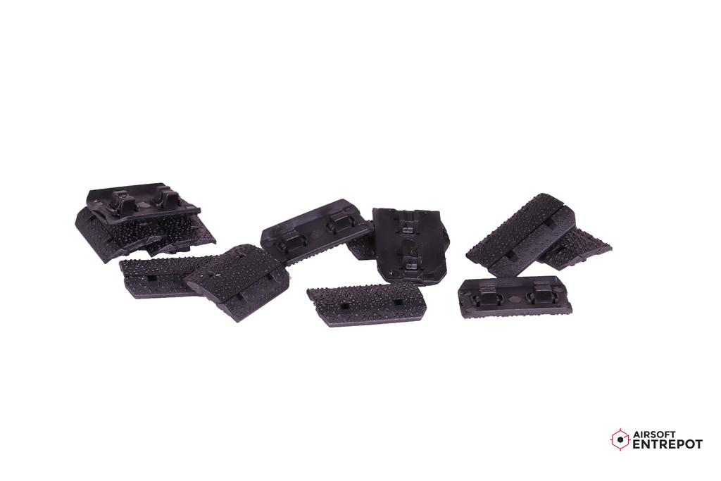 12-PC Type2 M-LOK Rail Cover (couvre-rail) Set (Noir)