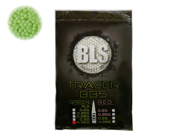 BLS Billes Bio Traçantes vertes 0.32g (Sac de 1 kg)